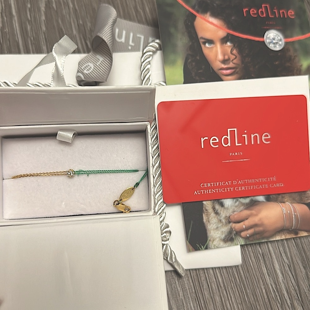One day sale！Redline Illusion Distingué 18K gold chain Bracelet